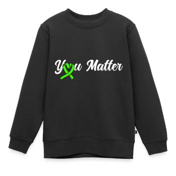 Bewusstsein für psychische Gesundheit Psychisches - Kinder Premium Organic Sweatshirt - Schwarz - Vorne - AI Model Kid Female (0cm)