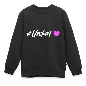 Un cœur unique en son genre - Sweat Premium enfant bio - noir - Devant - AI Model Kid Female (0cm)