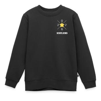 Schulkind 2026 - Kinder Premium Organic Sweatshirt - Schwarz - Vorne - AI Model Kid Female (0cm)