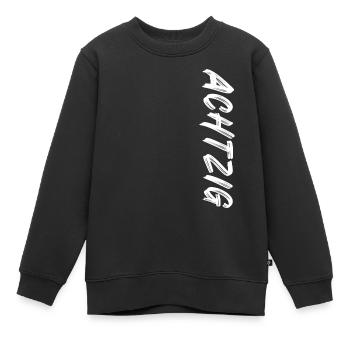 80 / Achtzig / 80. Geburtstag - Kinder Premium Organic Sweatshirt - Schwarz - Vorne - AI Model Kid Female (0cm)