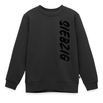 70. Geburtstag / Siebzig / 70 - Kinder Premium Organic Sweatshirt - Schwarz - Vorne - AI Model Kid Female (0cm)