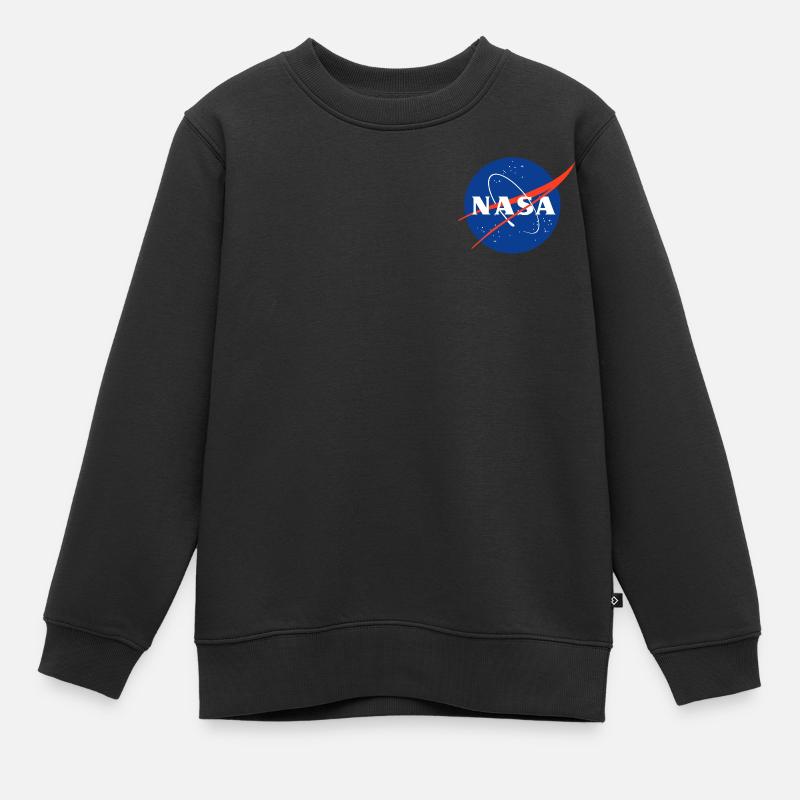 NASA Logo Classique Comme Logo De Poitrine - Sweat Premium enfant bio - noir