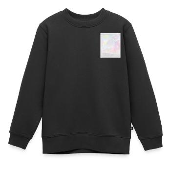 Sofortbild luminous - Kinder Premium Organic Sweatshirt - Schwarz - Vorne - AI Model Kid Female (0cm)