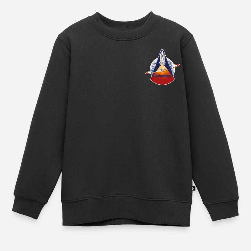 NASA Space Shuttle Columbia - Kinder Premium Organic Sweatshirt - Schwarz