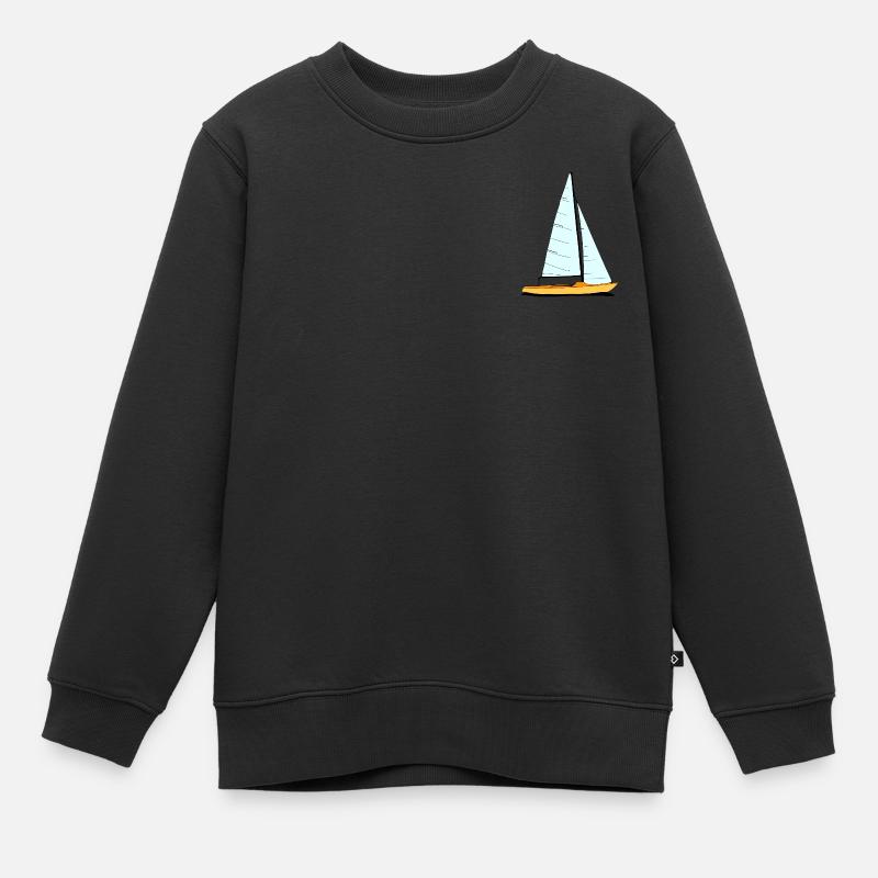 Voilier maritime - Sweat Premium enfant bio - noir