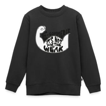 E-Commerce - Sweat Premium enfant bio - noir - Devant - AI Model Kid Female (0cm)