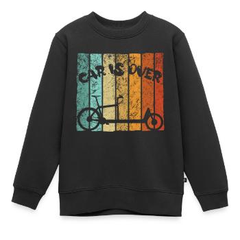 Lastenrad Fahrradkurier Rad Cargobike Fahrrad Bike - Kinder Premium Organic Sweatshirt - Schwarz - Vorne - AI Model Kid Female (0cm)
