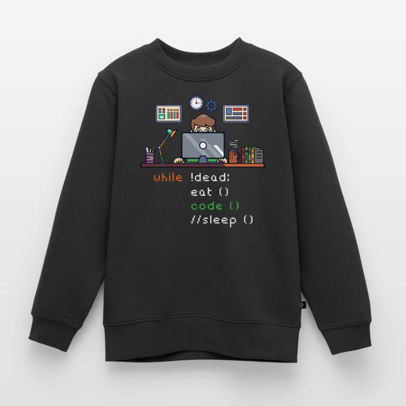 Computer Science Python P... Programmeur & Nerd Sweat Premium enfant bio