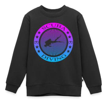 Scuba Diving - Kinder Premium Organic Sweatshirt - Schwarz - Vorne - AI Model Kid Female (0cm)