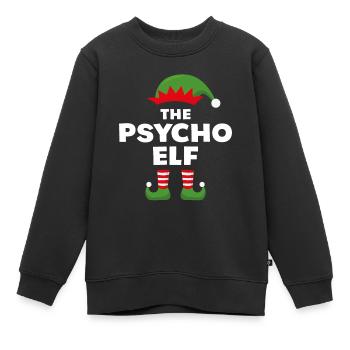 Der Psycho-Elf - Kinder Premium Organic Sweatshirt - Schwarz - Vorne - AI Model Kid Female (0cm)