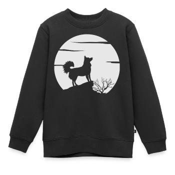 Alaskan Klee Kai - Kinder Premium Organic Sweatshirt - Schwarz - Vorne - AI Model Kid Female (0cm)