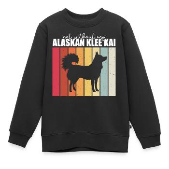 Alaskan Klee Kai - Kinder Premium Organic Sweatshirt - Schwarz - Vorne - AI Model Kid Female (0cm)