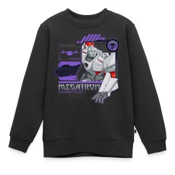Transformers Earth Spark Charactère Megatron - Sweat Premium enfant bio - noir - Devant - AI Model Kid Female (0cm)