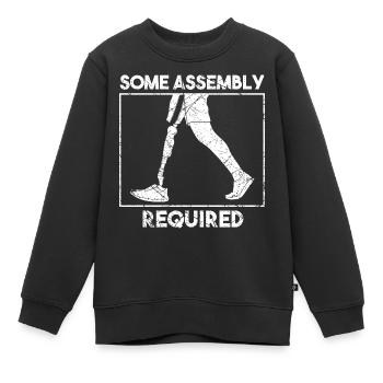 Some Assembly Required Amputees - Kids Premium Organic Sweatshirt - black - Front - AI Model Kid Female (0cm)