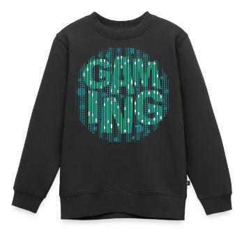 Gaming-Szene-digital - Kinder Premium Organic Sweatshirt - Schwarz - Vorne - AI Model Kid Female (0cm)