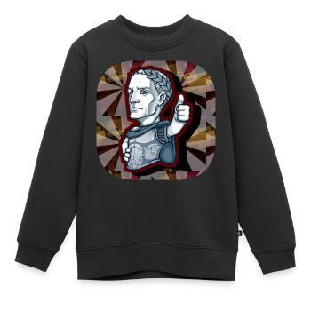 Römer/Rom/Italien - Kinder Premium Organic Sweatshirt - Schwarz - Vorne - AI Model Kid Female (0cm)