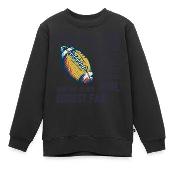 Désolé pour les cris forts, Football Mama - Sweat Premium enfant bio - noir - Devant - AI Model Kid Female (0cm)