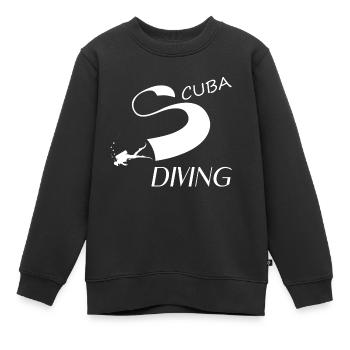 Scuba Diving - Kinder Premium Organic Sweatshirt - Schwarz - Vorne - AI Model Kid Female (0cm)