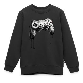 Controller Breakdown: Game Over - Kinder Premium Organic Sweatshirt - Schwarz - Vorne - AI Model Kid Female (0cm)