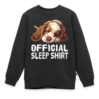 Offizielles Schlafshirt Englischer Cocker Englisch - Kinder Premium Organic Sweatshirt - Schwarz - Vorne - AI Model Kid Female (0cm)