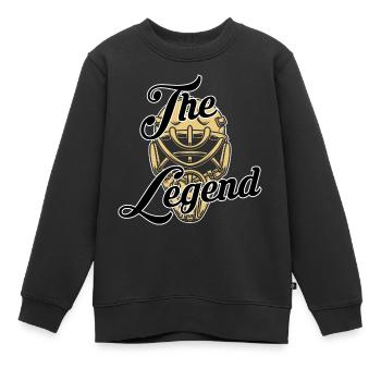 La Légende - Sweat Premium enfant bio - noir - Devant - AI Model Kid Female (0cm)