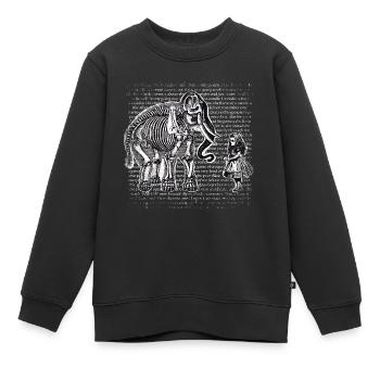 Alice im Wunderland und der Elefant - Kinder Premium Organic Sweatshirt - Schwarz - Vorne - AI Model Kid Female (0cm)