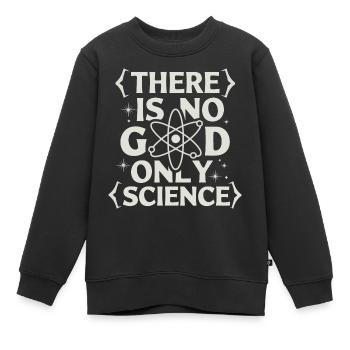 Athéisme, athée, anti-religion, agnostique - Sweat Premium enfant bio - noir - Devant - AI Model Kid Female (0cm)