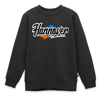 Hanovre - Sweat Premium enfant bio - noir - Devant - AI Model Kid Female (0cm)