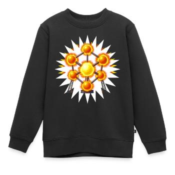 ATOMIC FUSION - Bellegique - Sweat Premium enfant bio - noir - Devant - AI Model Kid Female (0cm)