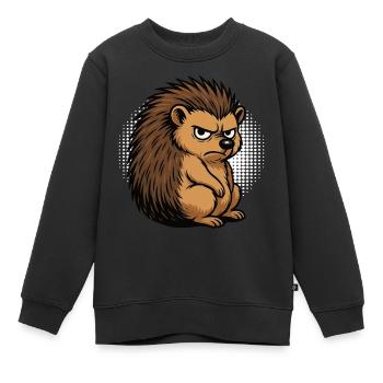 Igel Igelliebhaber Igelbesitzer Igelhalter Stachel - Kinder Premium Organic Sweatshirt - Schwarz - Vorne - AI Model Kid Female (0cm)