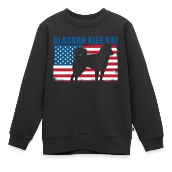 Alaskan Klee Kai - Kinder Premium Organic Sweatshirt - Schwarz - Vorne - AI Model Kid Female (0cm)