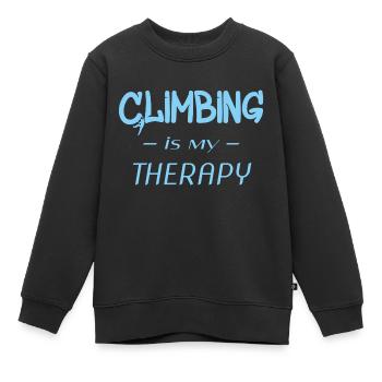 Climbing - Kinder Premium Organic Sweatshirt - Schwarz - Vorne - AI Model Kid Female (0cm)