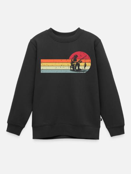 Pêche Pêcheurs Pêche - Sweat Premium enfant bio - noir