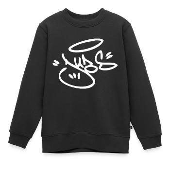 DUBS - Sweat Premium enfant bio - noir - Devant - AI Model Kid Female (0cm)