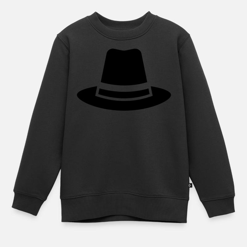 Hat - Kids Premium Organic Sweatshirt - black