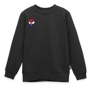 Croatie drapeau poing main utilisé symbole - Sweat Premium enfant bio - noir - Devant - AI Model Kid Female (0cm)