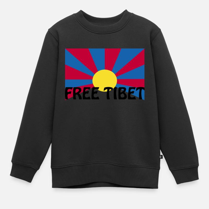 tibet libre - Sweat Premium enfant bio - noir