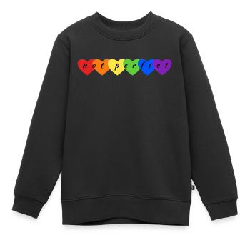 Not perfect - Kinder Premium Organic Sweatshirt - Schwarz - Vorne - AI Model Kid Female (0cm)