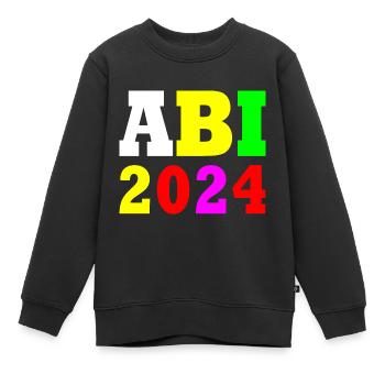 Abi 2024 - Kinder Premium Organic Sweatshirt - Schwarz - Vorne - AI Model Kid Female (0cm)