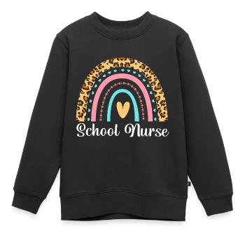 Schule Krankenschwester Krankenhaus Medizin - Kinder Premium Organic Sweatshirt - Schwarz - Vorne - AI Model Kid Female (0cm)