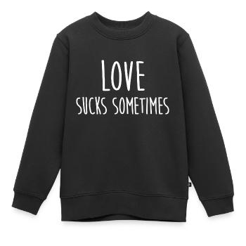 L’amour fait parfois mal parfois blesse - Sweat Premium enfant bio - noir - Devant - AI Model Kid Female (0cm)