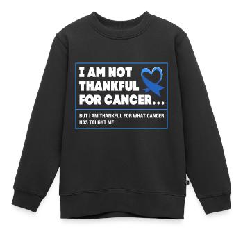 Côlon, Cancer, Gros Intestin - Sweat Premium enfant bio - noir - Devant - AI Model Kid Female (0cm)