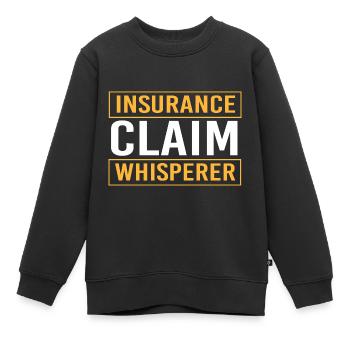 Versicherung Versicherungsagent - Kinder Premium Organic Sweatshirt - Schwarz - Vorne - AI Model Kid Female (0cm)
