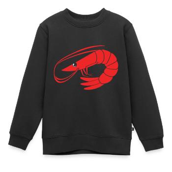 Shrimp Languste Meeresfrüchte Krabbe - Kinder Premium Organic Sweatshirt - Schwarz - Vorne - AI Model Kid Female (0cm)