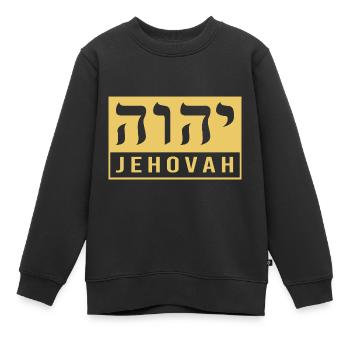 Jude Jüdisch Judentum Yeshua - Kinder Premium Organic Sweatshirt - Schwarz - Vorne - AI Model Kid Female (0cm)