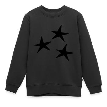 Stern muster Symbol - Kinder Premium Organic Sweatshirt - Schwarz - Vorne - AI Model Kid Female (0cm)