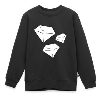 Diamants Diamants Forme Forme - Sweat Premium enfant bio - noir - Devant - AI Model Kid Female (0cm)