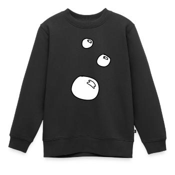Soap bubbles forming circles - Kids Premium Organic Sweatshirt - black - Front - AI Model Kid Female (0cm)