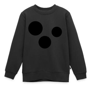 drei kreise kreis - Kinder Premium Organic Sweatshirt - Schwarz - Vorne - AI Model Kid Female (0cm)