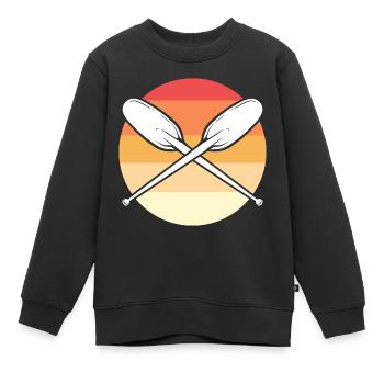 Kayak Kayak - Sweat Premium enfant bio - noir - Devant - AI Model Kid Female (0cm)